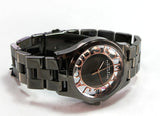 Marc Jacobs Henry Skeleton Black Dial Black Steel Strap Watch for Women - MBM3254 Authentic Buy Shop Now