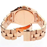 Marc Jacobs Blade Chronograph Brown Dial Rose Gold Steel Strap Watch for Women - MBM3308 Authentic Buy Shop Now