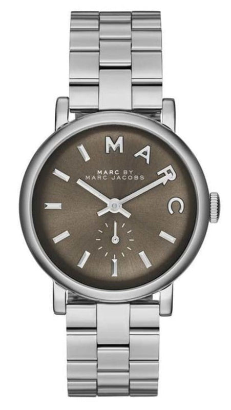 Marc Jacobs Baker Brown Dial Silver Steel Strap Watch For Women - MBM3329 Authentic Buy Shop Now