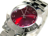 Marc Jacobs Amy Red Dial Silver Steel Strap Watch for Women - MBM3333 Authentic Buy Shop Now