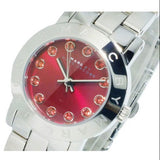 Marc Jacobs Amy Red Dial Silver Steel Strap Watch for Women - MBM3335 Authentic Buy Shop Now