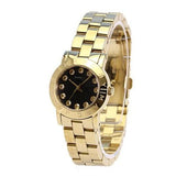 Marc Jacobs Amy Black Dial Gold Steel Strap Watch for Women - MBM3336 Authentic Buy Shop Now