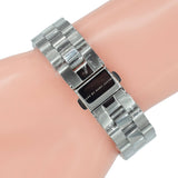 Marc Jacobs Henry Transparent Silver Dial Silver Steel Strap Watch for Women - MBM3337 Authentic Buy Shop Now