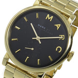 Marc Jacobs Baker Black Dial Gold Steel Strap Watch for Women - MBM3355 Authentic Buy Shop Now