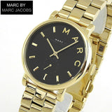 Marc Jacobs Baker Black Dial Gold Steel Strap Watch for Women - MBM3355 Authentic Buy Shop Now
