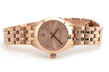 Marc Jacobs Peeker Rose Gold Dial Rose Gold Steel Strap Watch for Women - MBM3374 Authentic Buy Shop Now