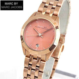 Marc Jacobs Peeker Pink Dial Rose Gold Stainless Steel Strap Watch for Women - MBM3377 Authentic Buy Shop Now