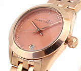 Marc Jacobs Peeker Pink Dial Rose Gold Stainless Steel Strap Watch for Women - MBM3377 Authentic Buy Shop Now