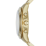 Marc Jacobs Peeker Chronograph Gold Dial Gold Steel Strap Watch for Women - MBM3393 Authentic Buy Shop Now