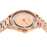 Marc Jacobs Tether Transparent Rose Gold Dial Rose Gold Steel Strap Watch for Women - MBM3414 Authentic Buy Shop Now