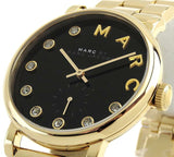 Marc Jacobs Baker Dexter Black Dial Gold Steel Strap Watch for Women - MBM3421 Authentic Buy Shop Now