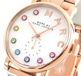 Marc Jacobs Baker White Dial Rose Gold Steel Strap Watch for Women - MBM3441 Authentic Buy Shop Now