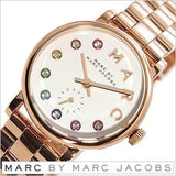 Marc Jacobs Baker Dexter White Dial Rose Gold Steel Strap Watch for Women - MBM3443 Authentic Buy Shop Now