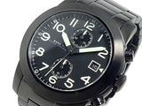Marc Jacobs Larry Chronograph Black Dial Black Steel Strap Watch for Men - MBM5052 Authentic Buy Shop Now