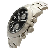 Marc Jacobs Larry Chronograph Black Dial Silver Steel Strap Watch for Men - MBM5050 Authentic Buy Shop Now