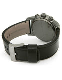 Marc Jacobs Larry Chronograph Black Dial Black Leather Strap Watch for Men - MBM5054 Authentic Buy Shop Now