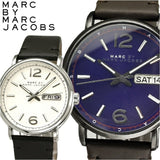 Marc Jacobs Fergus White Dial Black Leather Strap Watch for Men - MBM5076 Authentic Buy Shop Now