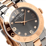 Marc Jacobs Amy Grey Dial Two Tone Steel Strap Watch for Women - MBM8597 Authentic Buy Shop Now