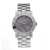 Marc Jacobs Amy Analog Mother of Pearl Grey Dial Silver Steel Strap Watch for Women - MBM8608 Authentic Buy Shop Now