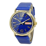 Marc Jacobs Fergus Blue Dial Blue Leather Strap Watch for Women - MBM8650 Authentic Buy Shop Now