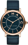 Marc Jacobs Roxy Navy Blue Dial Blue Leather Strap Watch for Women - MJ1534 Authentic Buy Shop Now