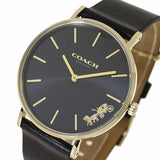 Coach Perry Black Dial Black Leather Strap Watch for Women - 14503333 Authentic Buy Shop Now
