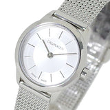 Calvin Klein Minimal White Dial Silver Mesh Bracelet Watch for Women - K3M23126 Authentic Buy Shop Now