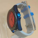 Emporio Armani Sigma Analog Orange Dial Grey Silicone Strap Watch For Men - AR11218 Authentic Buy Shop Now