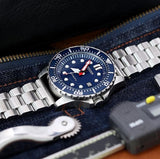 Citizen Promaster Mechanical Blue Dial Silver Steel Strap Watch For Men - NJ0121-89L Authentic Buy Shop Now
