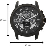 Fossil Grant Automatic Black Dial Black Leather Strap Watch for Men - ME3028 Authentic Buy Shop Now
