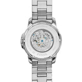 Fossil Grant Skeleton Black Dial Silver Steel Strap Watch for Men - ME3055 Authentic Buy Shop Now