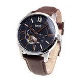 Fossil Townsman Automatic Black Dial Brown Leather Strap Watch for Men - ME3061 Authentic Buy Shop Now
