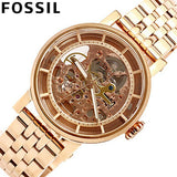 Fossil Boyfriend Automatic Skeleton Rose Gold Dial Rose Gold Steel Strap Watch for Women - ME3065 Authentic Buy Shop Now