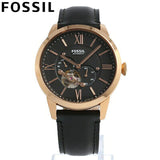Fossil Townsman Automatic Black Dial Black Leather Strap Watch for Men - ME3170 Authentic Buy Shop Now