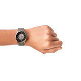 Fossil Neutra Automatic Skeleton Black Dial Grey Mesh Strap Watch for Men - ME3185 Authentic Buy Shop Now
