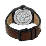Fossil Everett Automatic Analog Black Dial Brown Leather Strap Watch for Men - ME3207 Authentic Buy Shop Now