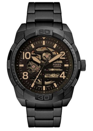Fossil Bronson Chronograph Black Dial Black Steel Strap Watch for Men - FS5876 Authentic Buy Shop Now