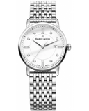 Maurice Lacroix Eliros Date White Dial Silver Steel Strap Watch for Women - EL1094-SS002-150-1 Authentic Buy Shop Now