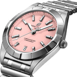 Breitling Chronomat 32 Diamonds Pink Dial Silver Steel Strap Watch for Women - A77310101K1A1 Authentic Buy Shop Now