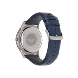 Emporio Armani Renato White DIal Blue Leather Strap Watch For Men - AR11119 Authentic Buy Shop Now
