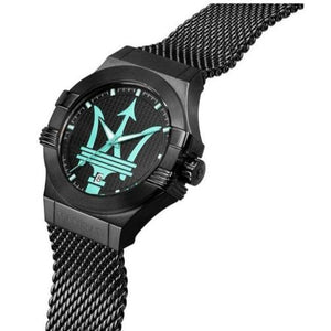Maserati Potenza Aqua Edition Black Dial Black Mesh Strap Watch For Men - R8853144002 Authentic Buy Shop Now