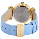 Versace V-Motif Grey Dial Blue Leather Strap Watch for Women - VERE00318 Authentic Buy Shop Now
