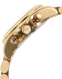 Michael Kors Bradshaw Chronograph Black Dial Gold Steel Strap Watch For Women - MK6959 Authentic Buy Shop Now