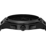 Michael Kors Lennox Chronograph Black Dial Black Steel Strap Watch For Men - MK9146 Authentic Buy Shop Now