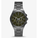 Michael Kors Lennox Chronograph Black Dial Black Steel Strap Watch For Men - MK9146 Authentic Buy Shop Now