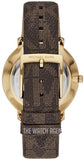 Michael Kors Pyper Quartz Silver Dial Brown Leather Strap Watch For Women - MK2857 Authentic Buy Shop Now