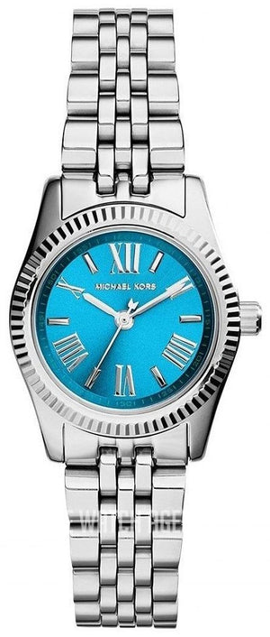 Michael Kors Lexington Quartz Blue Dial Silver Steel Strap Watch For Women - MK3328 Authentic Buy Shop Now