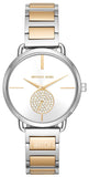 Michael Kors Silver Dial Two Tone Steel Strap Watch for Women - MK3679 Authentic Buy Shop Now