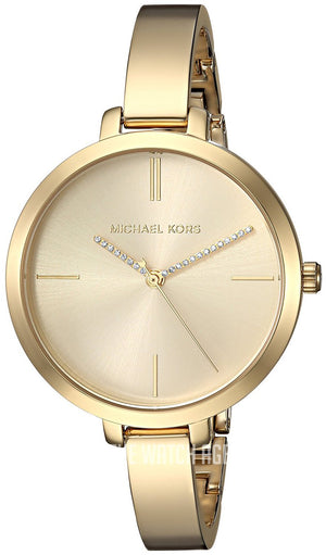 Michael Kors Jaryn Quartz Gold Dial Gold Steel Strap Watch For Women - MK3734 Authentic Buy Shop Now