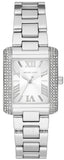 Michael Kors Emery Three-Hand Crystals White Dial Silver Steel Strap Watch for Women - MK4642 Authentic Buy Shop Now